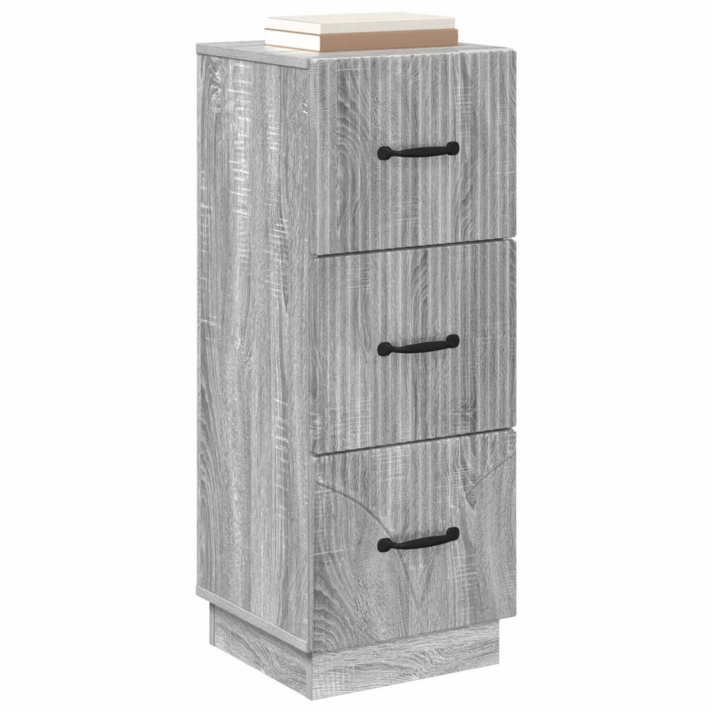 Schubladenschrank Graues Sonoma 33 x 34,5 x 87 cm Holzwerkstoff