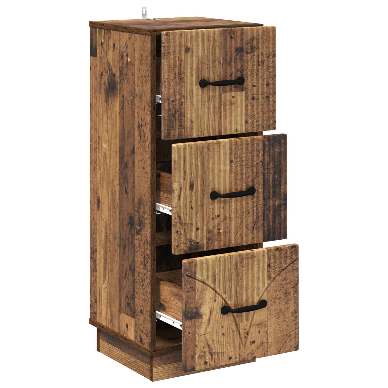 Schubladenschrank Altholz 33 x 34,5 x 87 cm Holzwerkstoff