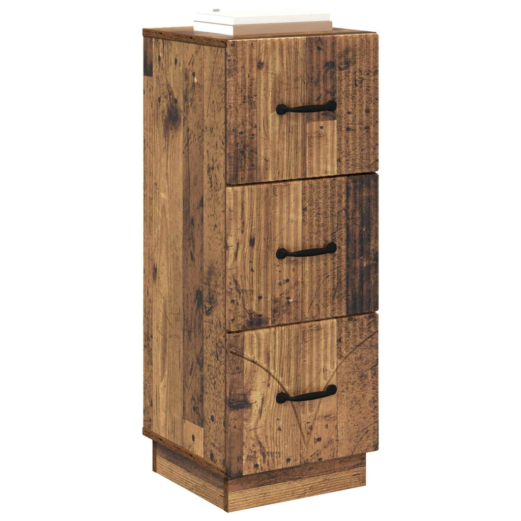 Schubladenschrank Altholz 33 x 34,5 x 87 cm Holzwerkstoff