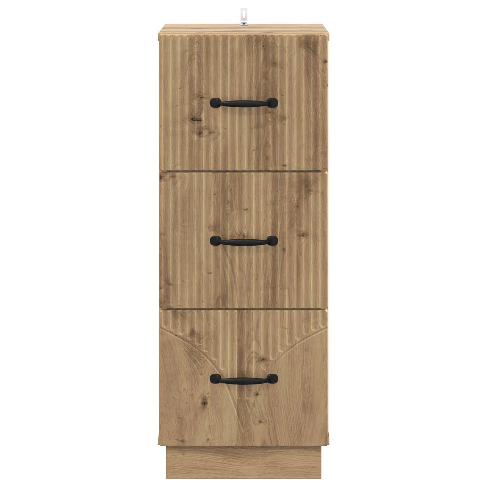 Schubladenschrank Artisan-Eiche 33 x 34,5 x 87 cm Holzwerkstoff