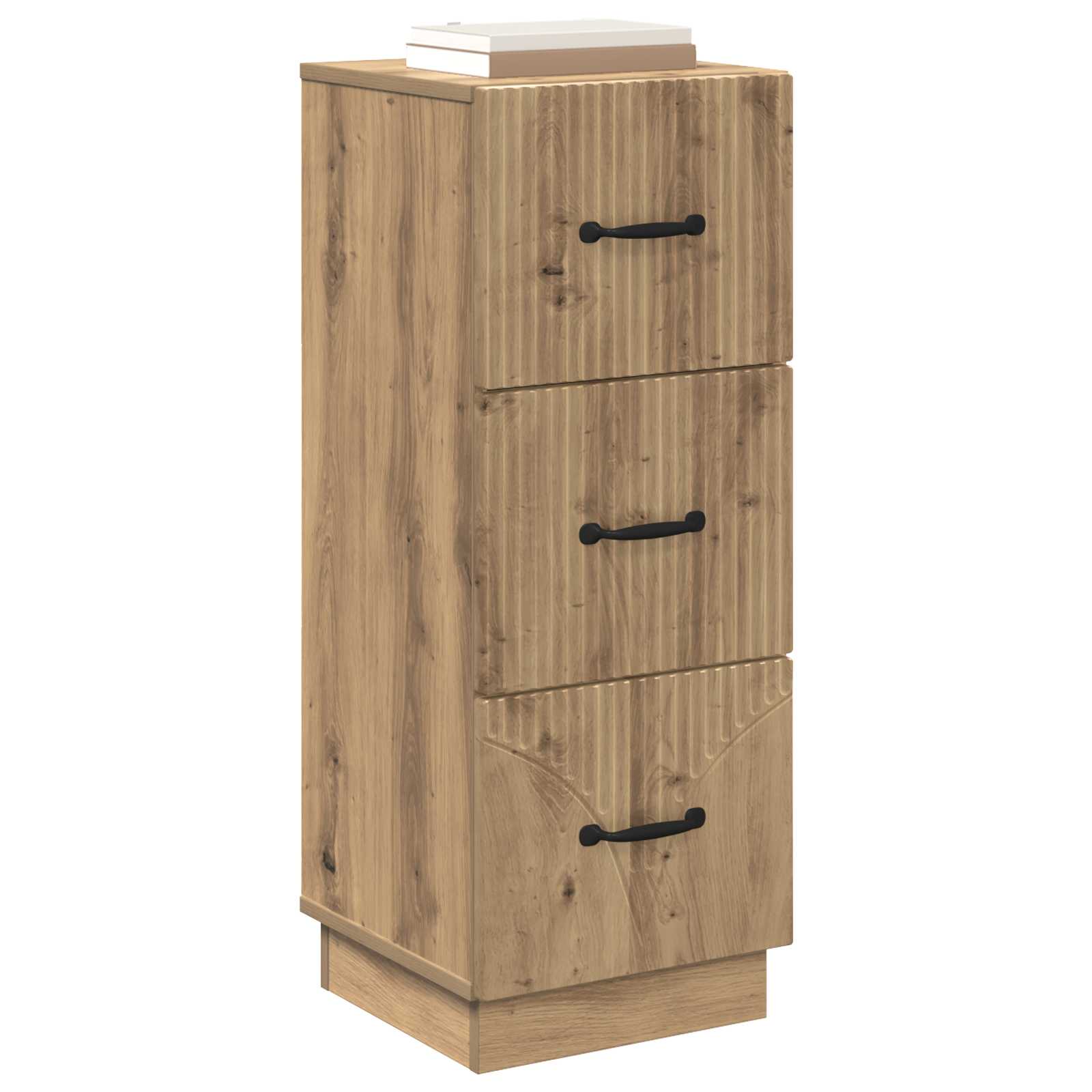 Schubladenschrank Artisan-Eiche 33 x 34,5 x 87 cm Holzwerkstoff