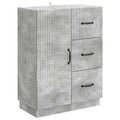 Sideboard Betongrau 66 x 34,5 x 87 cm Holzwerkstoff
