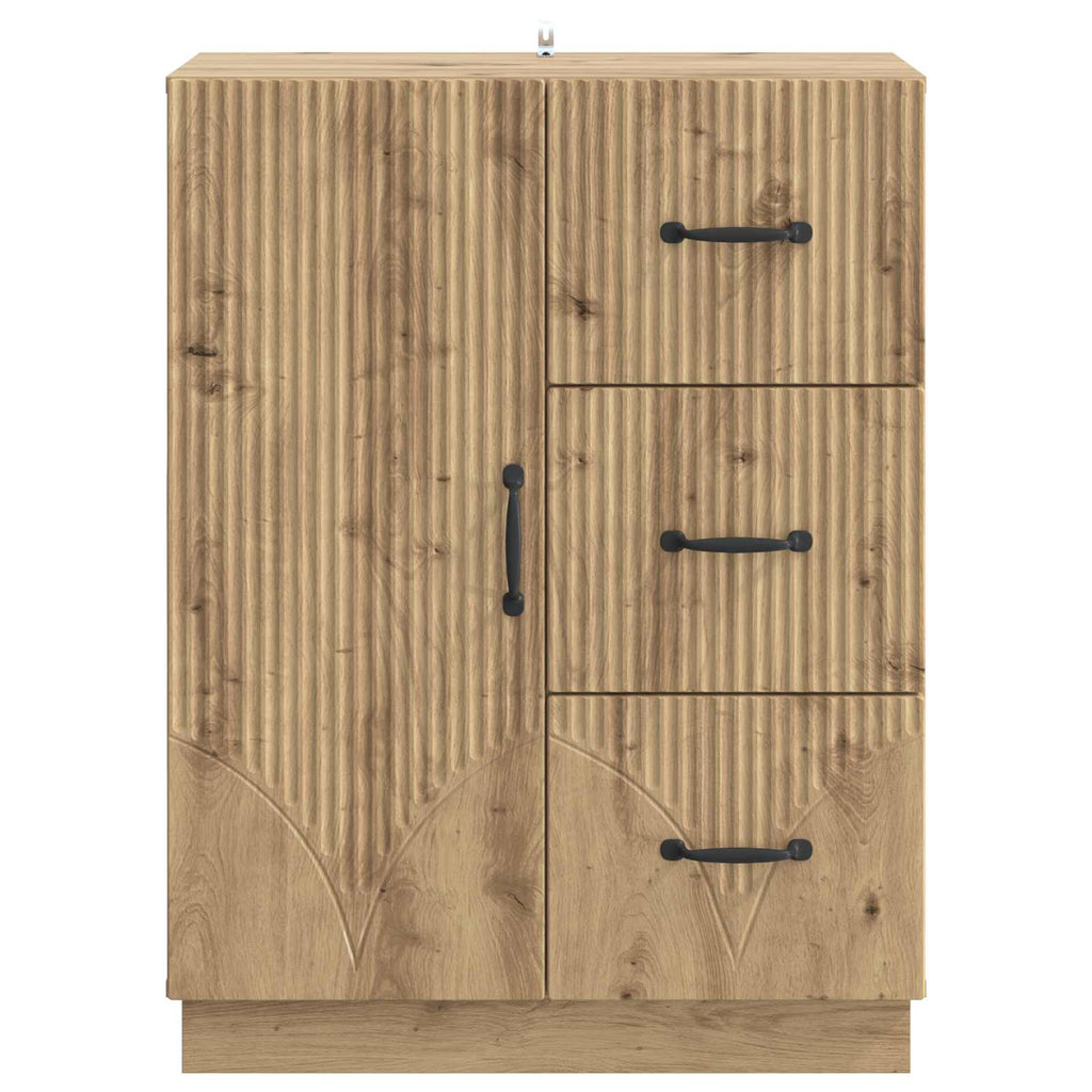 Sideboard Artisan-Eiche 66 x 34,5 x 87 cm Holzwerkstoff