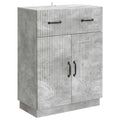 Sideboard Betongrau 66 x 34,5 x 87 cm Holzwerkstoff