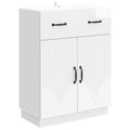 Sideboard Hochglanz Weiß 66 x 34,5 x 87 cm Holzwerkstoff