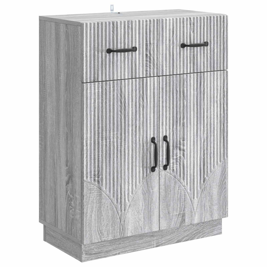 Sideboard Graues Sonoma 66 x 34,5 x 87 cm Holzwerkstoff