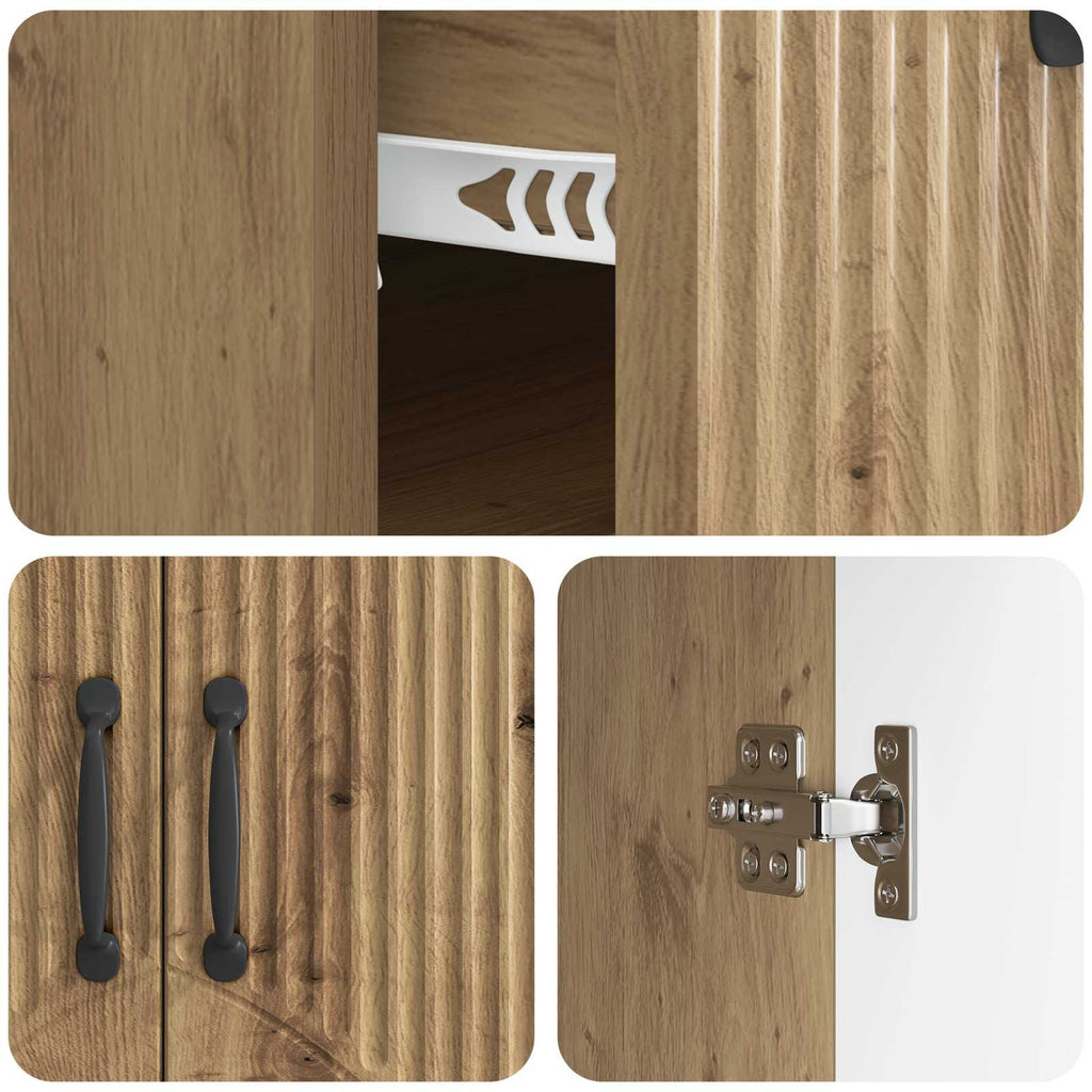 Sideboard Artisan-Eiche 66 x 34,5 x 87 cm Holzwerkstoff