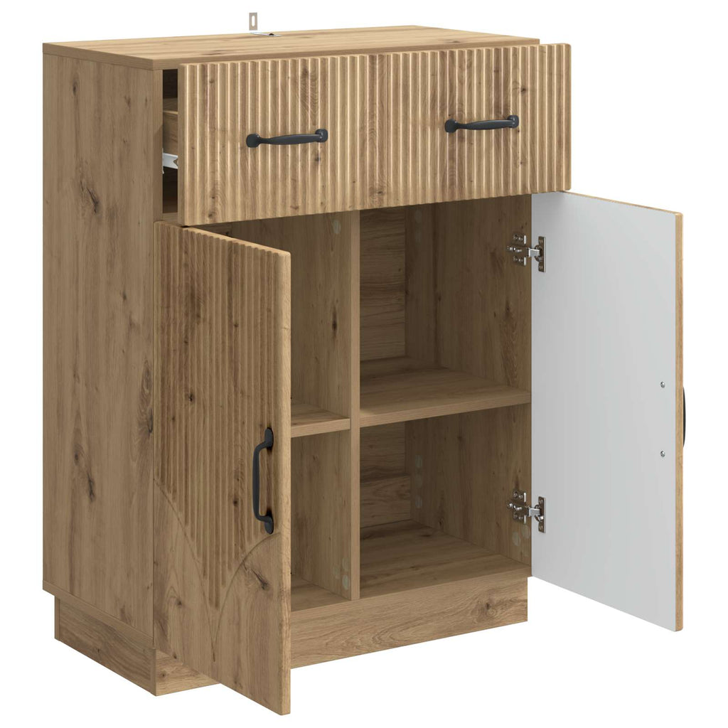 Sideboard Artisan-Eiche 66 x 34,5 x 87 cm Holzwerkstoff
