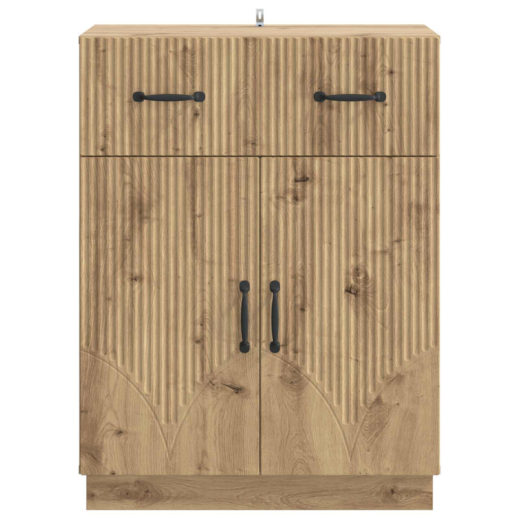 Sideboard Artisan-Eiche 66 x 34,5 x 87 cm Holzwerkstoff