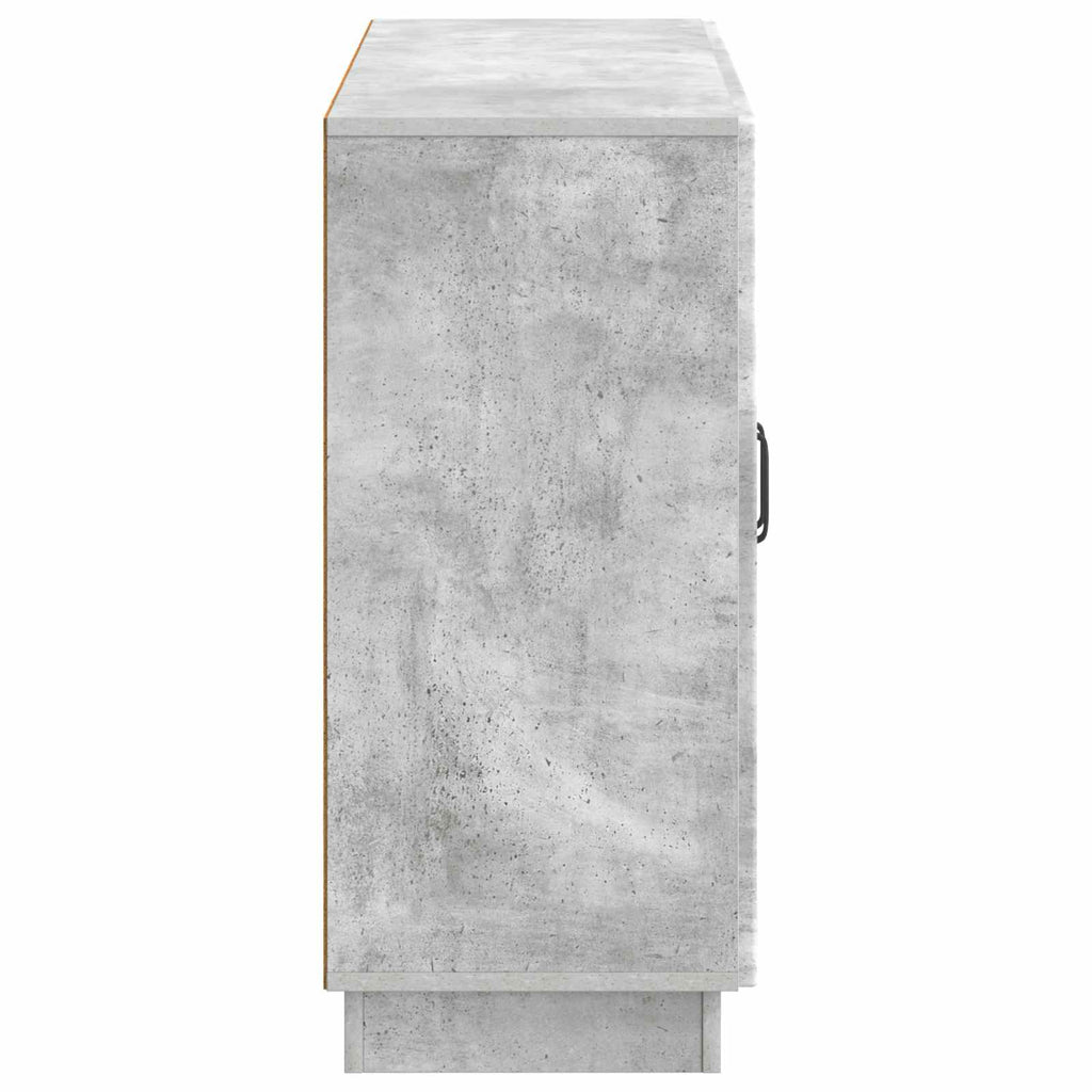 Sideboard Betongrau 89 x 34,5 x 77 cm Holzwerkstoff