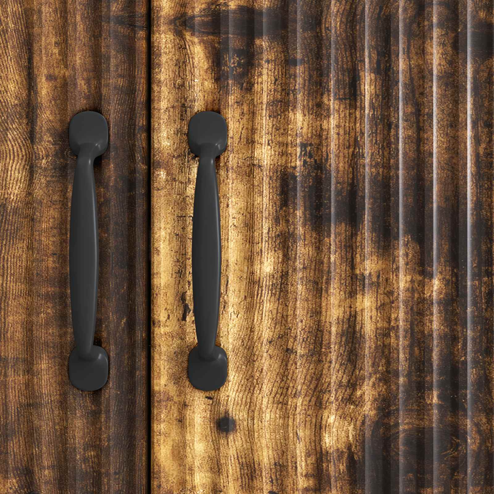 Sideboard Geräucherte Eiche 89 x 34,5 x 77 cm Holzwerkstoff