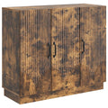 Sideboard Geräucherte Eiche 89 x 34,5 x 77 cm Holzwerkstoff