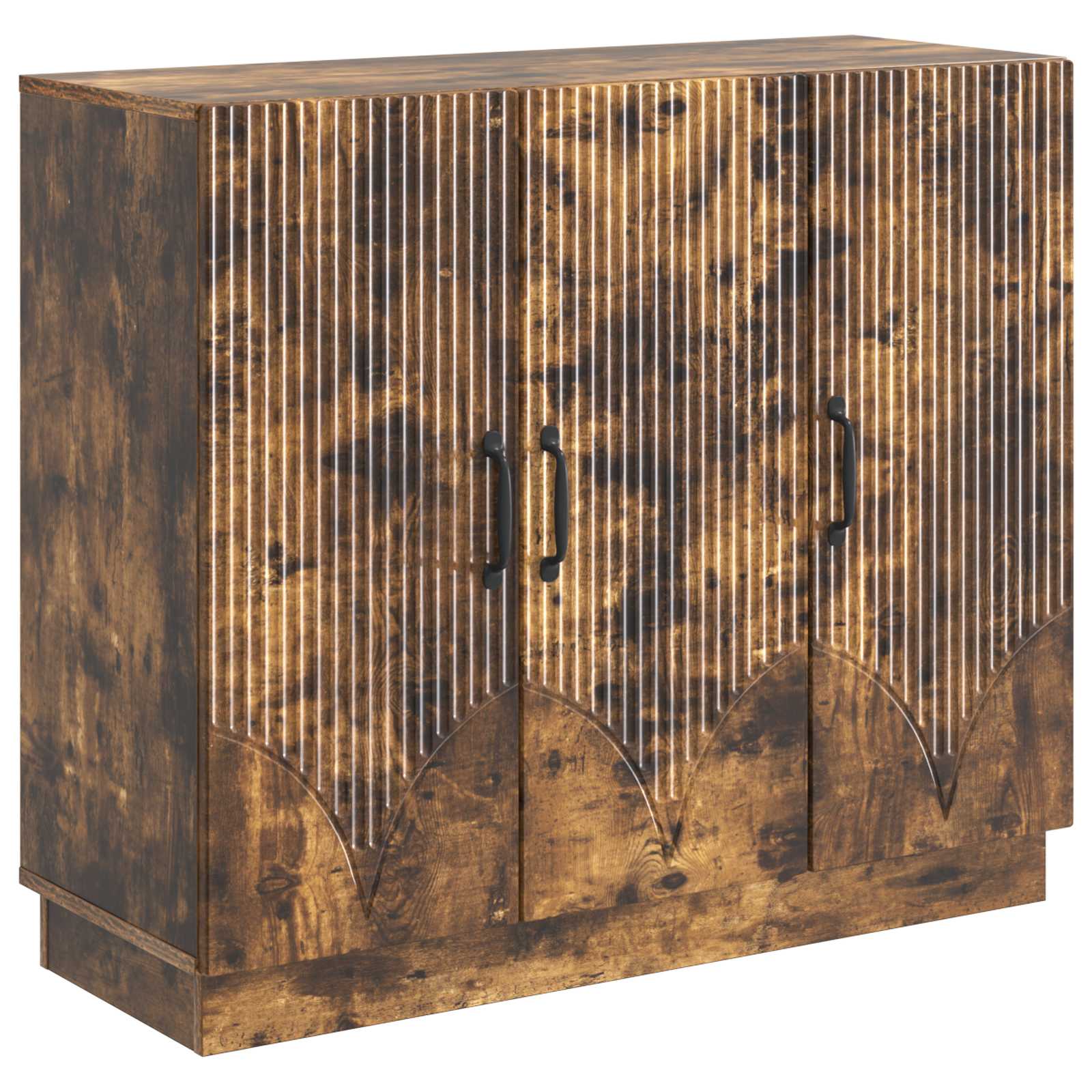 Sideboard Geräucherte Eiche 89 x 34,5 x 77 cm Holzwerkstoff
