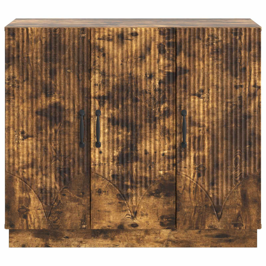 Sideboard Geräucherte Eiche 89 x 34,5 x 77 cm Holzwerkstoff