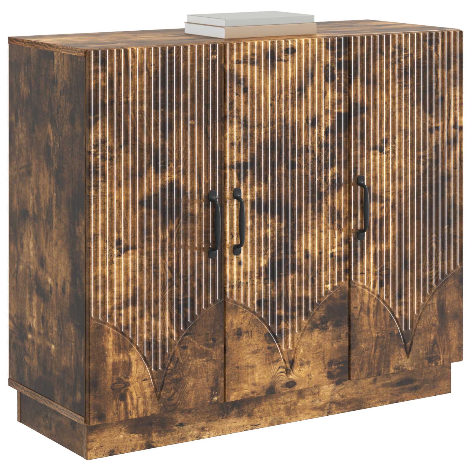 Sideboard Geräucherte Eiche 89 x 34,5 x 77 cm Holzwerkstoff