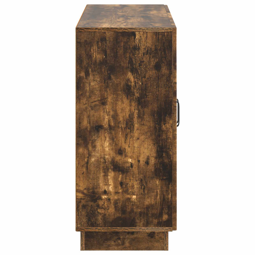 Sideboard Geräucherte Eiche 89 x 34,5 x 77 cm Holzwerkstoff