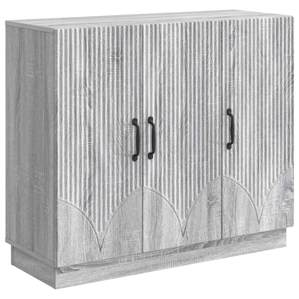 Sideboard Graues Sonoma 89 x 34,5 x 77 cm Holzwerkstoff