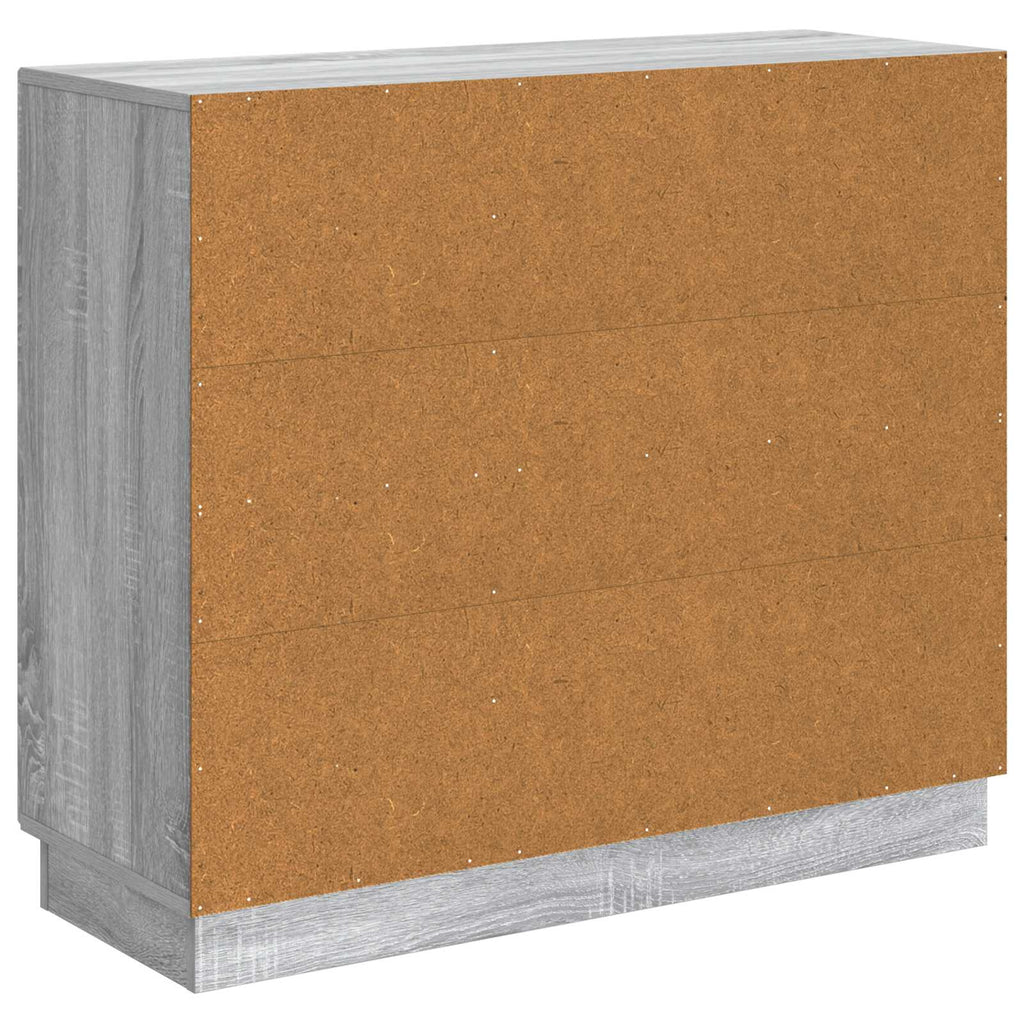 Sideboard Graues Sonoma 89 x 34,5 x 77 cm Holzwerkstoff
