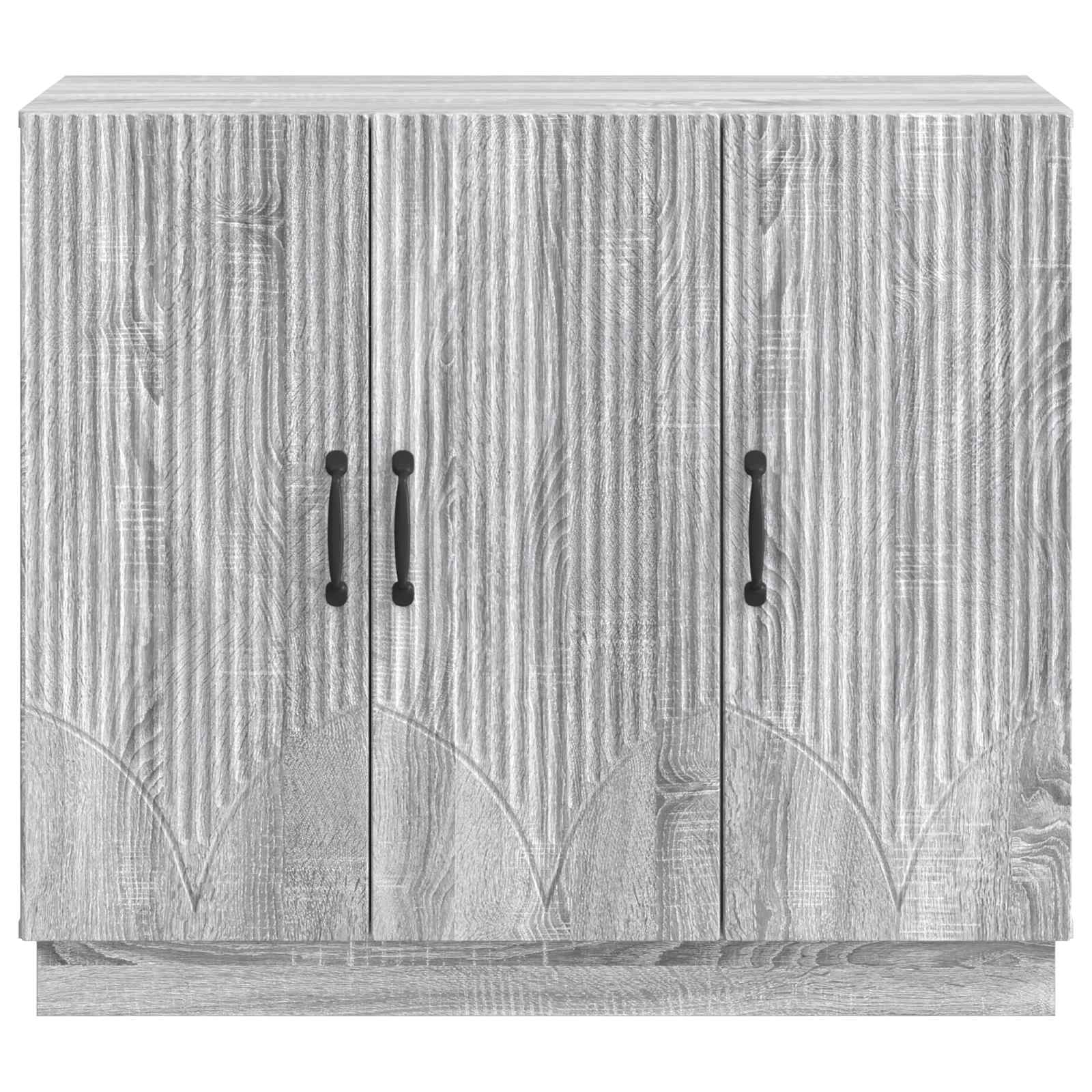 Sideboard Graues Sonoma 89 x 34,5 x 77 cm Holzwerkstoff