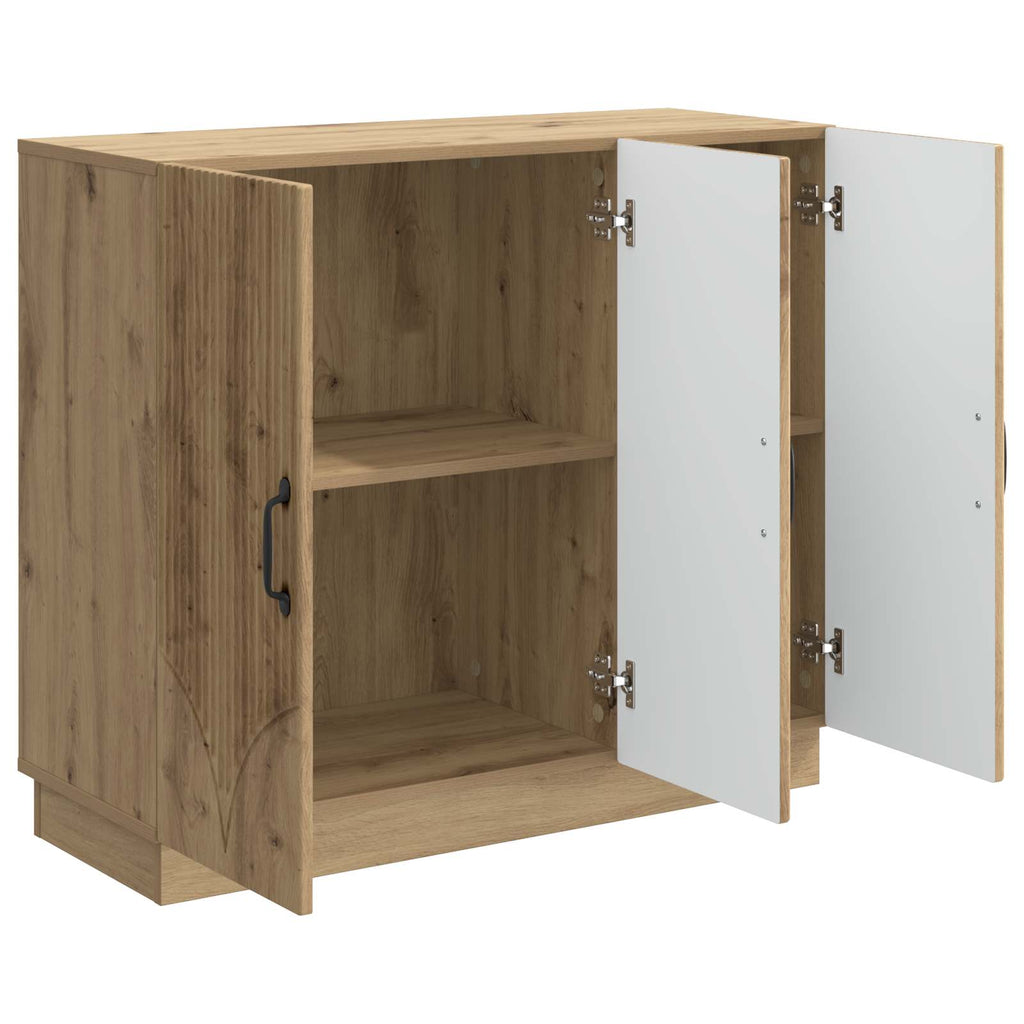 Sideboard Artisan-Eiche 89 x 34,5 x 77 cm Holzwerkstoff