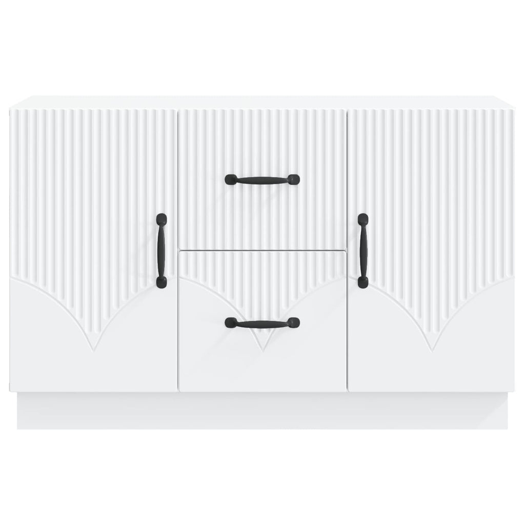 Sideboard mit Schubladen Weiß 89 x 34,5 x 57 cm Holzwerkstoff