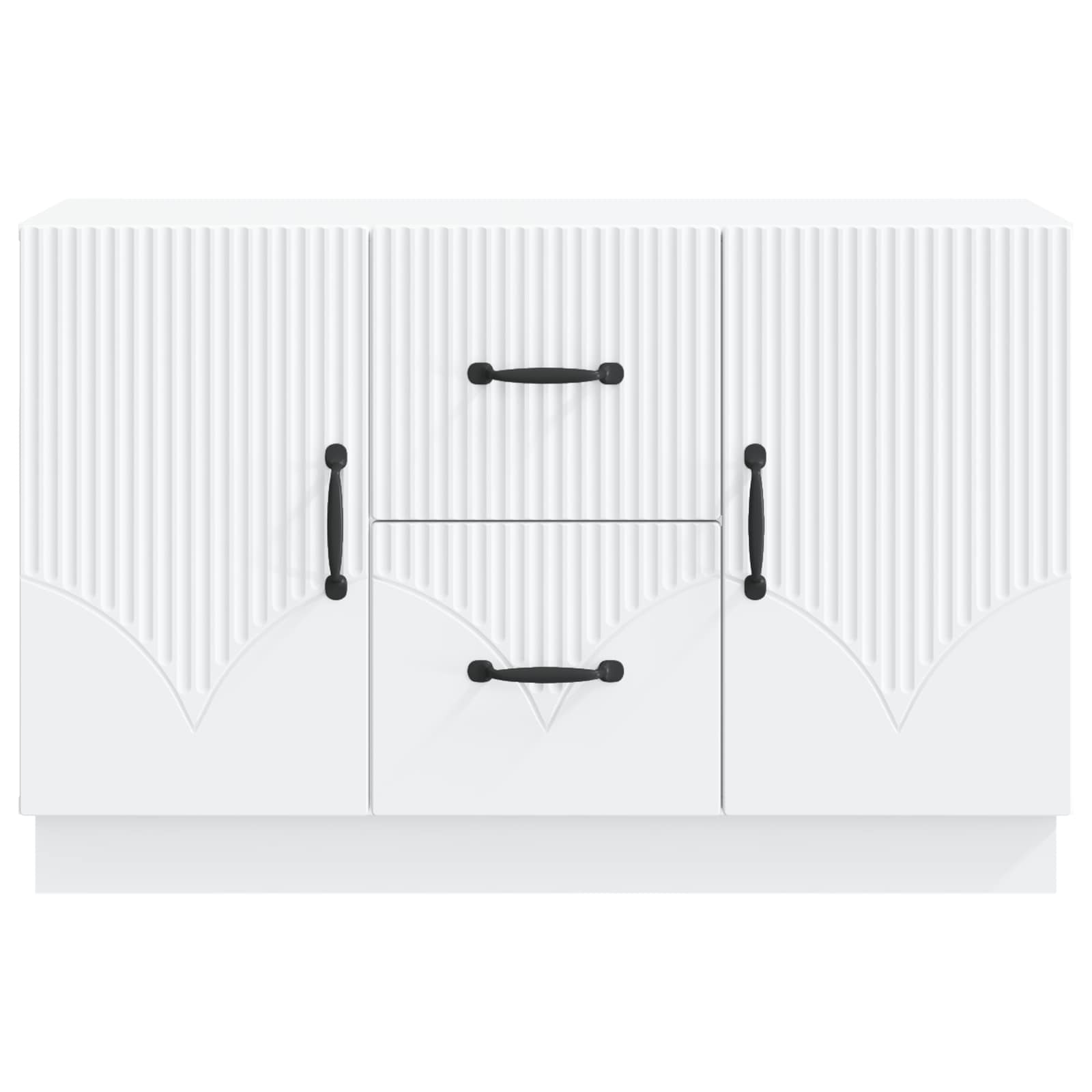 Sideboard mit Schubladen Weiß 89 x 34,5 x 57 cm Holzwerkstoff