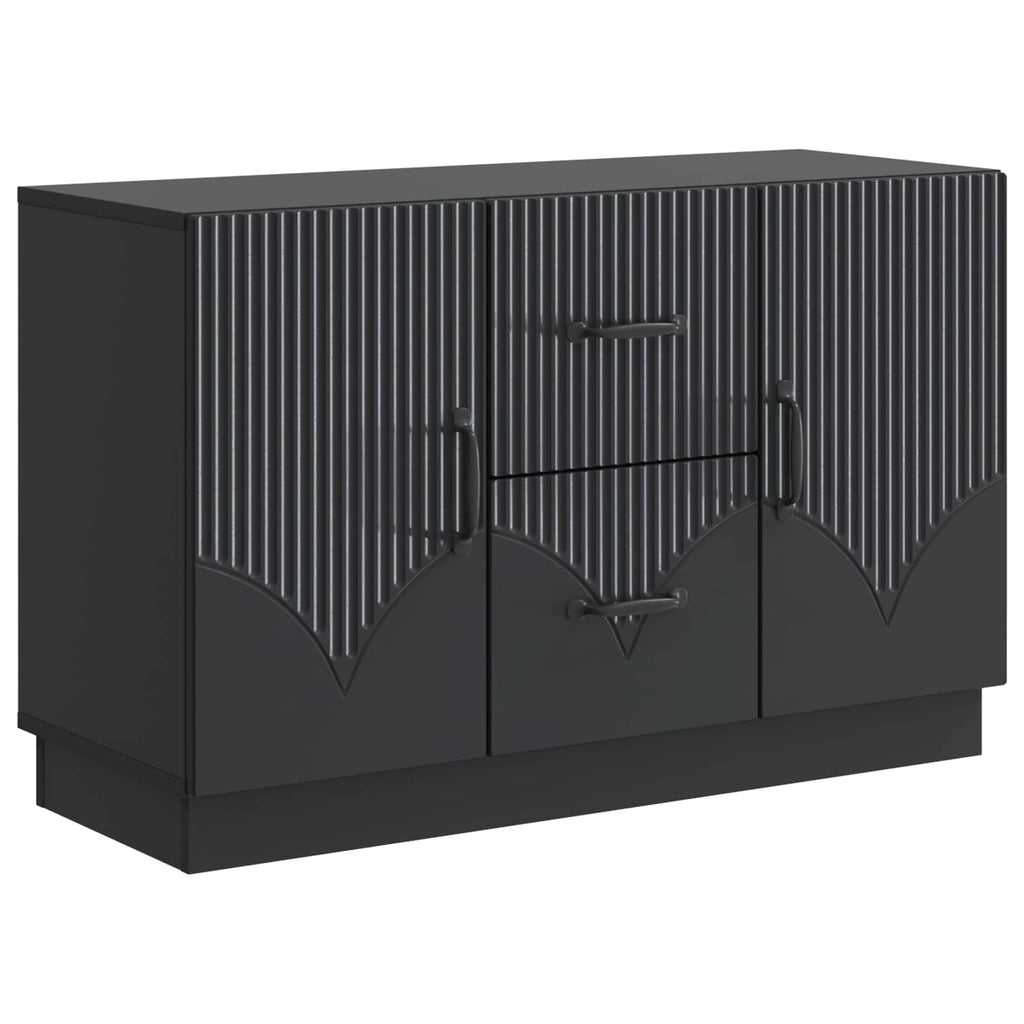 Sideboard Schwarz 89 x 34,5 x 57 cm Holzwerkstoff