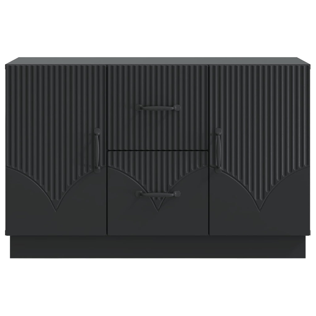 Sideboard Schwarz 89 x 34,5 x 57 cm Holzwerkstoff