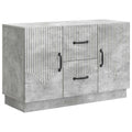 Sideboard Betongrau 89 x 34,5 x 57 cm Holzwerkstoff