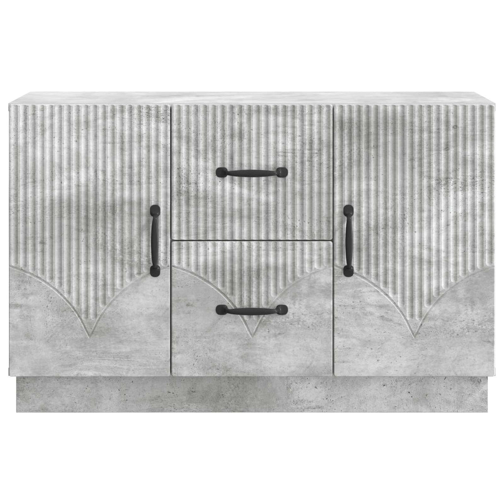 Sideboard Betongrau 89 x 34,5 x 57 cm Holzwerkstoff