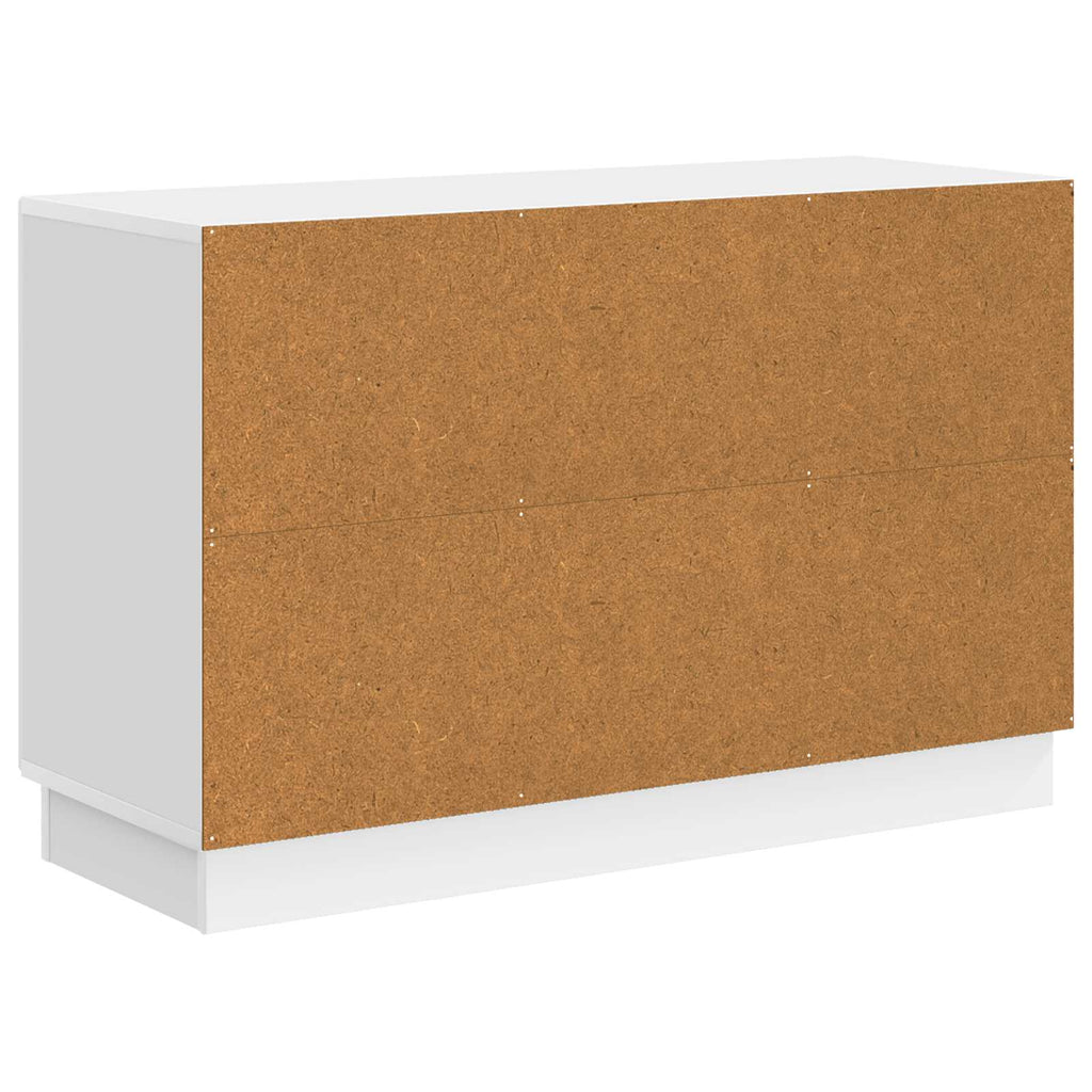 Sideboard Hochglanz Weiß 89 x 34,5 x 57 cm Holzwerkstoff