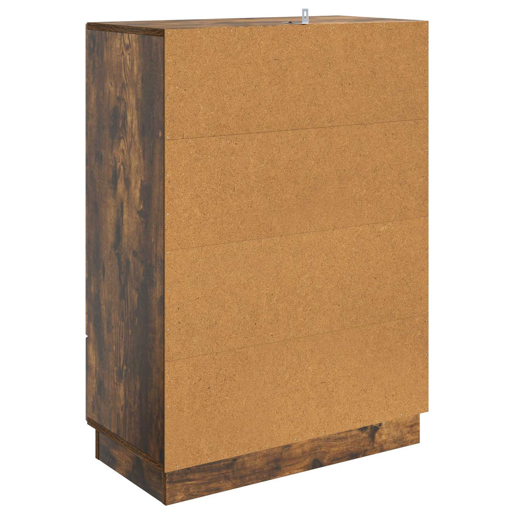 Sideboard Geräucherte Eiche 66 x 34,5 x 92 cm Holzwerkstoff