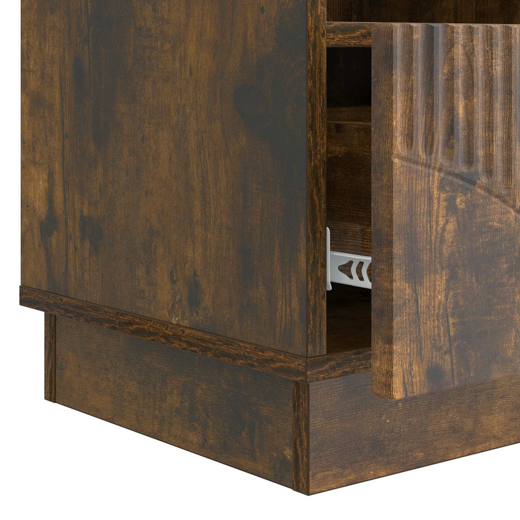 TV-Schränk Geräucherte Eiche 102 x 34,5 x 47 cm Holzwerkstoff