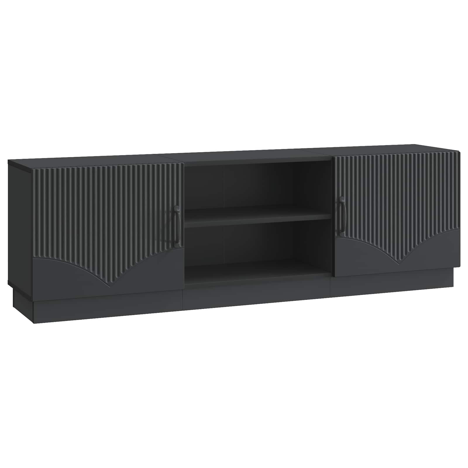 TV-Schränk Schwarz 150 x 31 x 47 cm Holzwerkstoff
