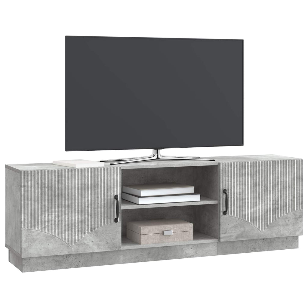 TV-Schränk Betongrau 150 x 31 x 47 cm Holzwerkstoff