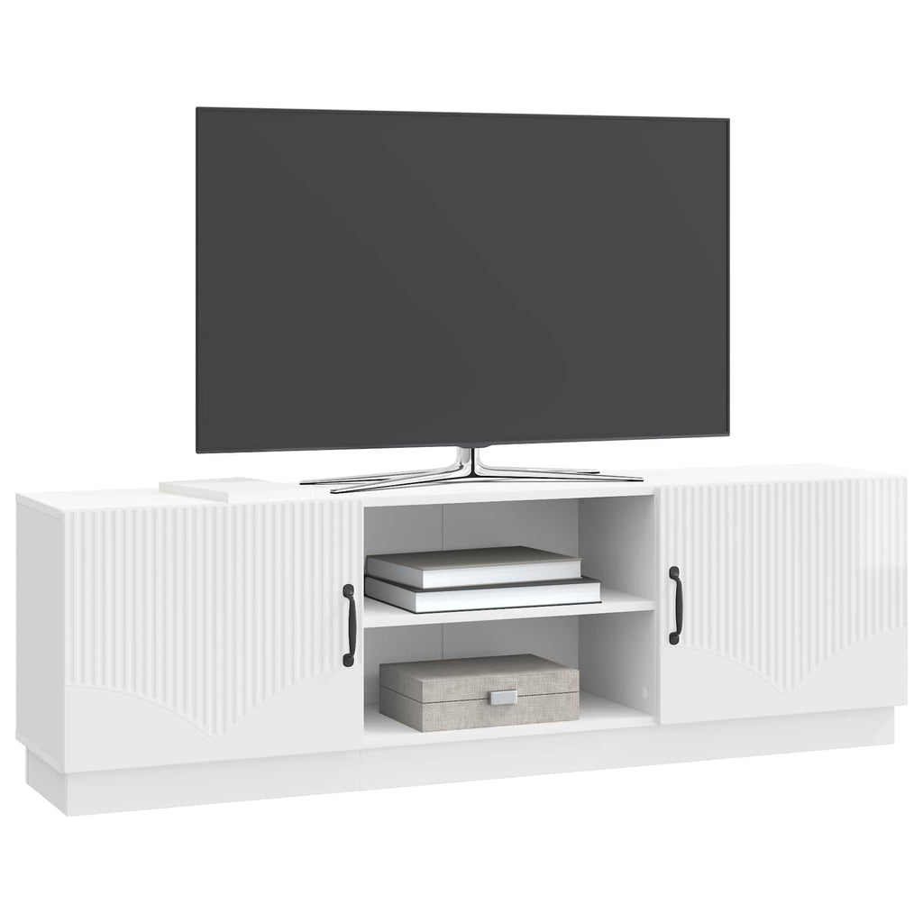 TV-Schränk Hochglanz Weiß 150 x 31 x 47 cm Holzwerkstoff