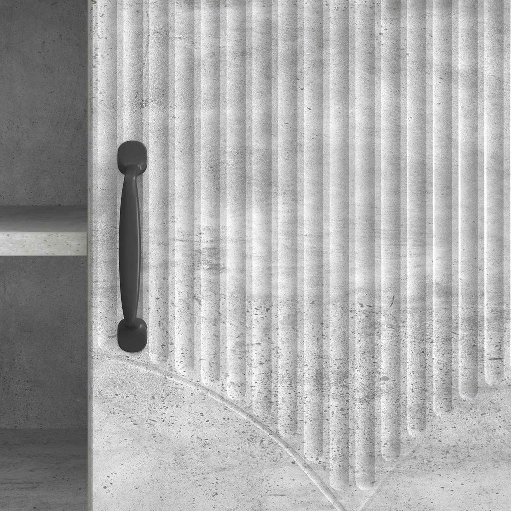 TV-Schränk Betongrau 102 x 34,5 x 47 cm Holzwerkstoff