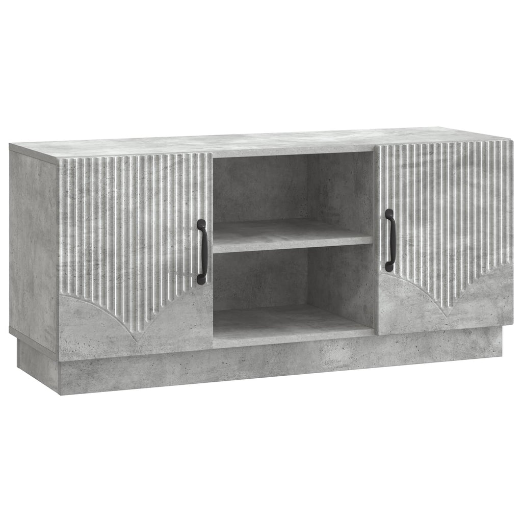 TV-Schränk Betongrau 102 x 34,5 x 47 cm Holzwerkstoff