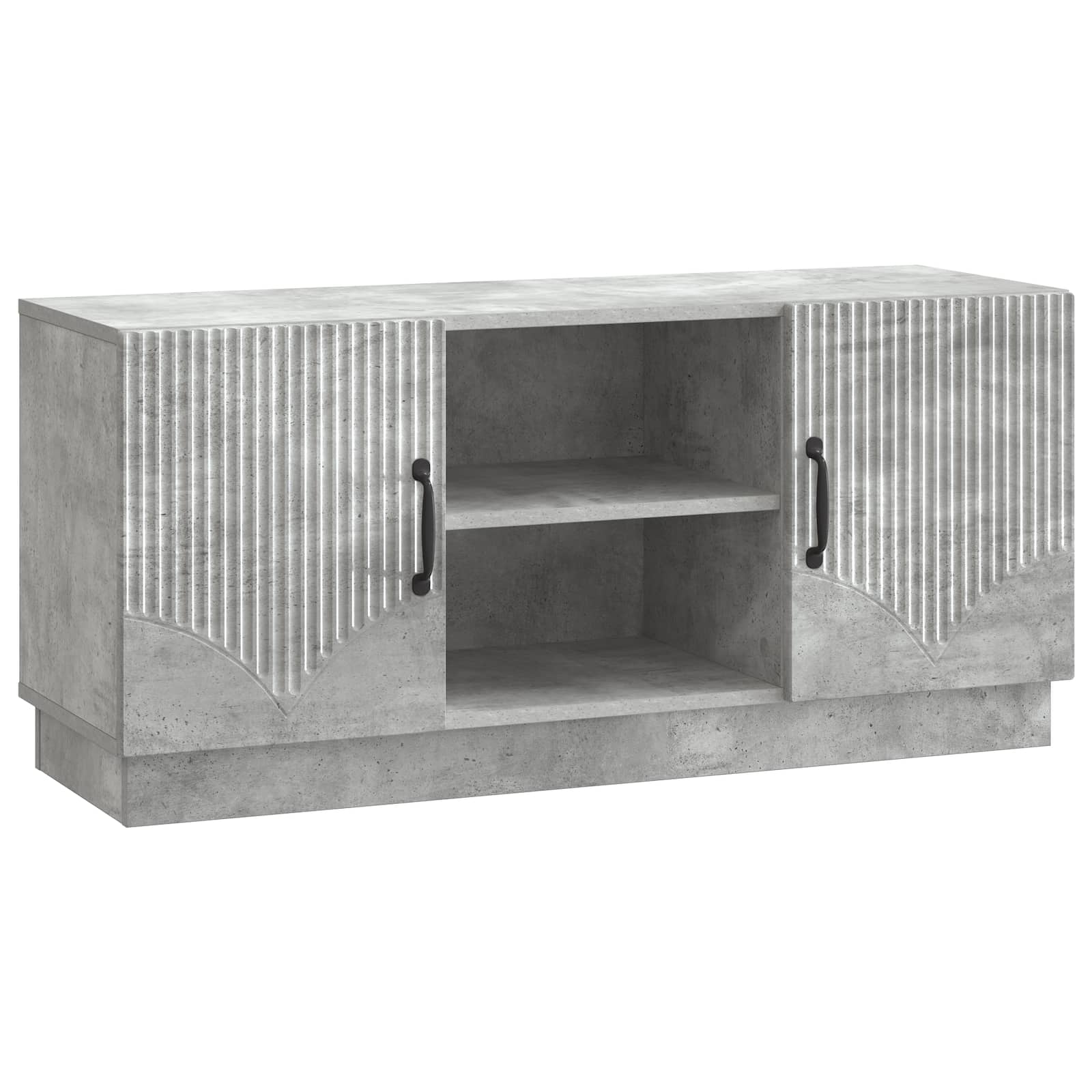 TV-Schränk Betongrau 102 x 34,5 x 47 cm Holzwerkstoff