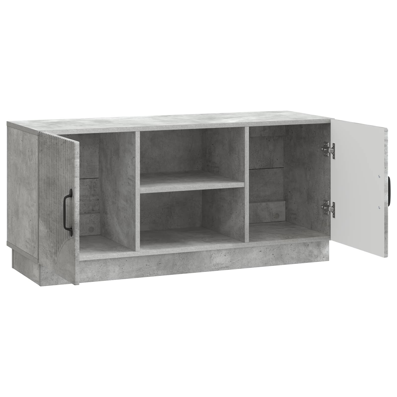 TV-Schränk Betongrau 102 x 34,5 x 47 cm Holzwerkstoff