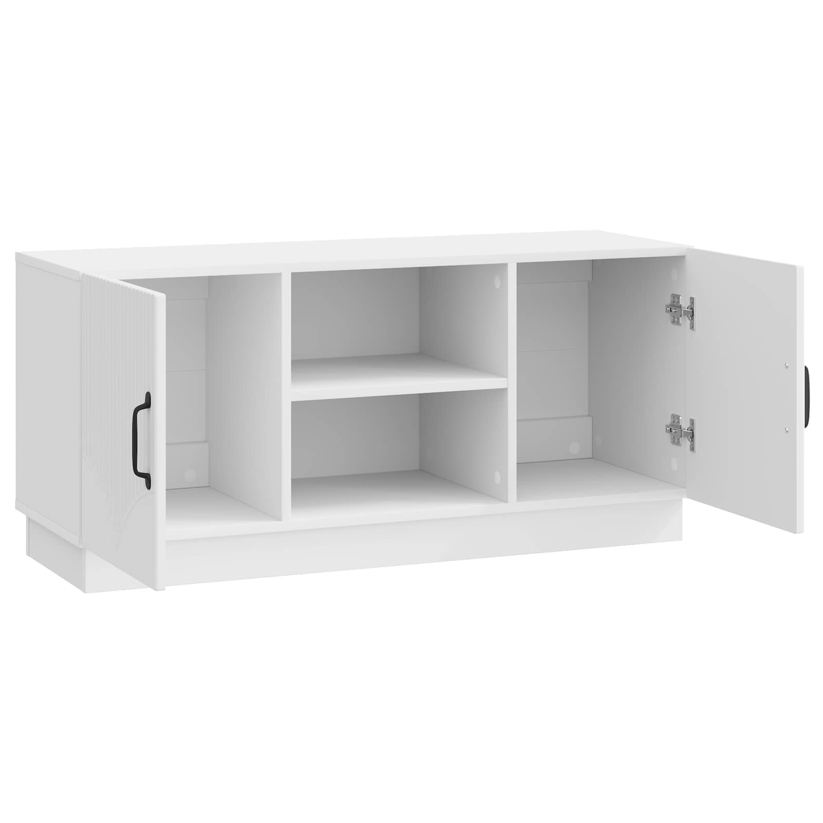 TV-Schränk Hochglanz Weiß 102 x 34,5 x 47 cm Holzwerkstoff