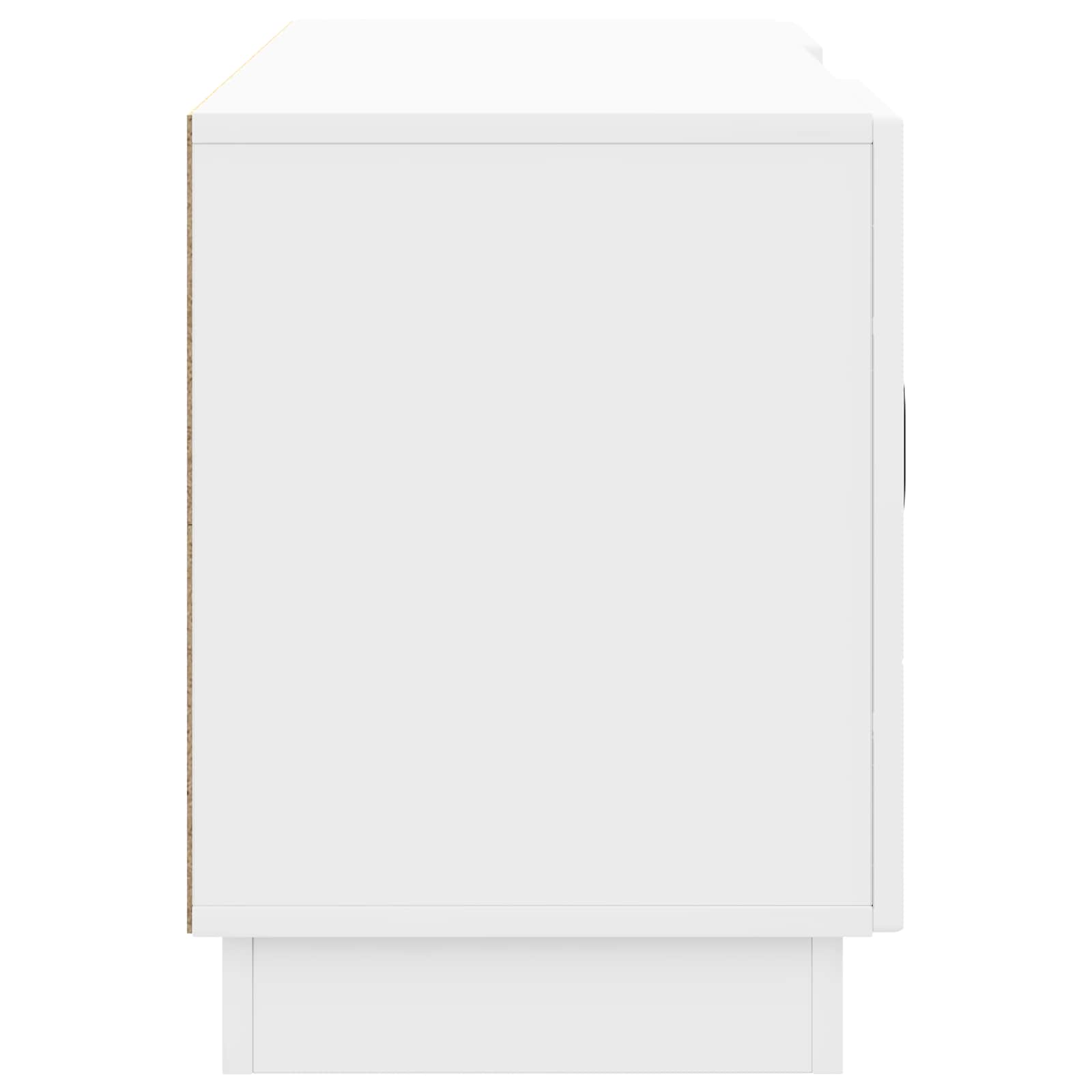 TV-Schränk Hochglanz Weiß 102 x 34,5 x 47 cm Holzwerkstoff