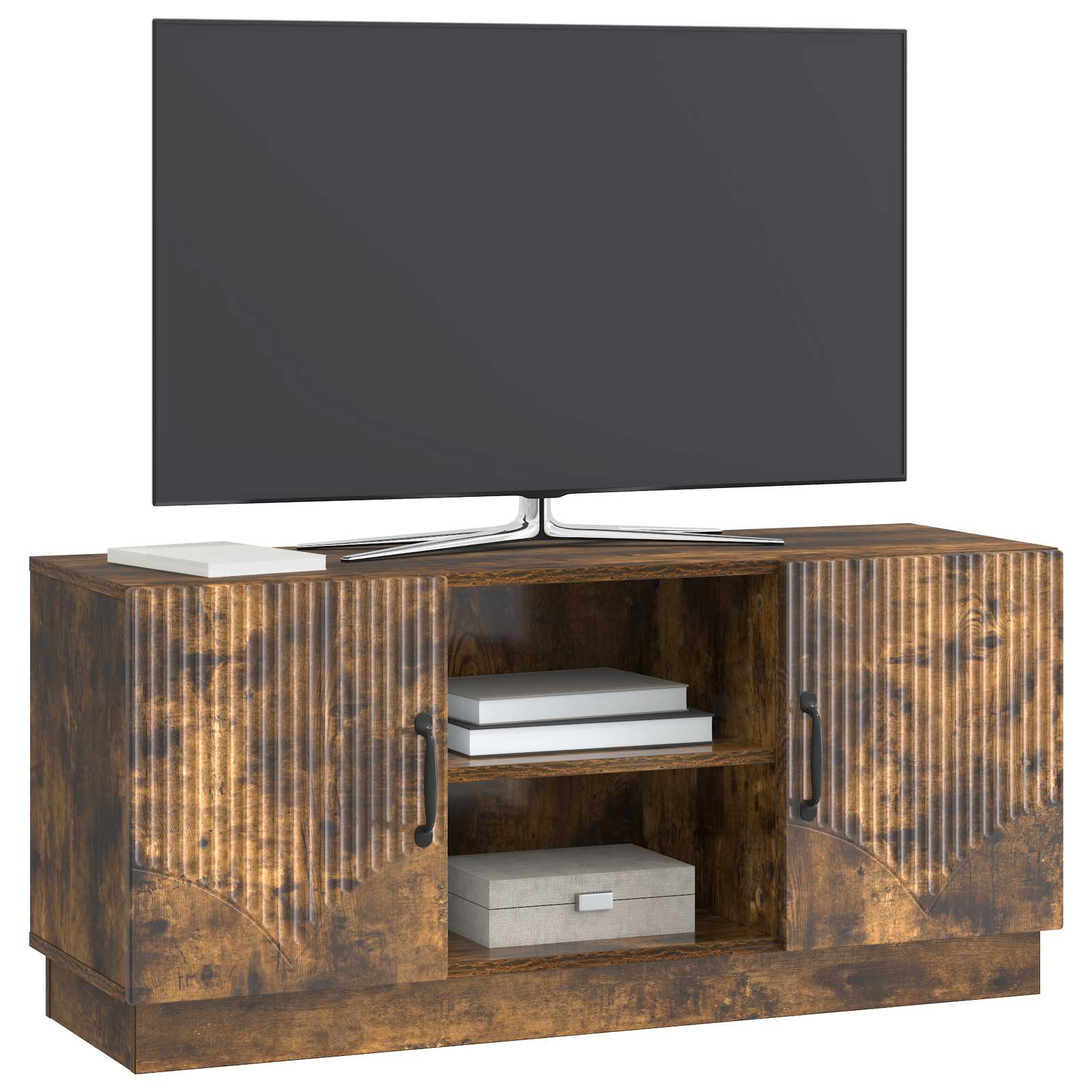 TV-Schränk Geräucherte Eiche 102 x 34,5 x 47 cm Holzwerkstoff