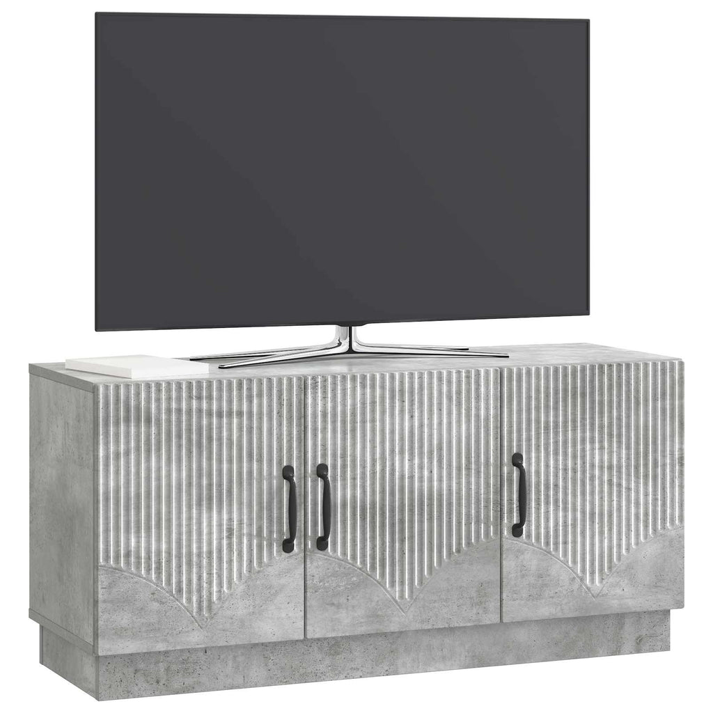 TV-Schränk Betongrau 99 x 34,5 x 47 cm Holzwerkstoff