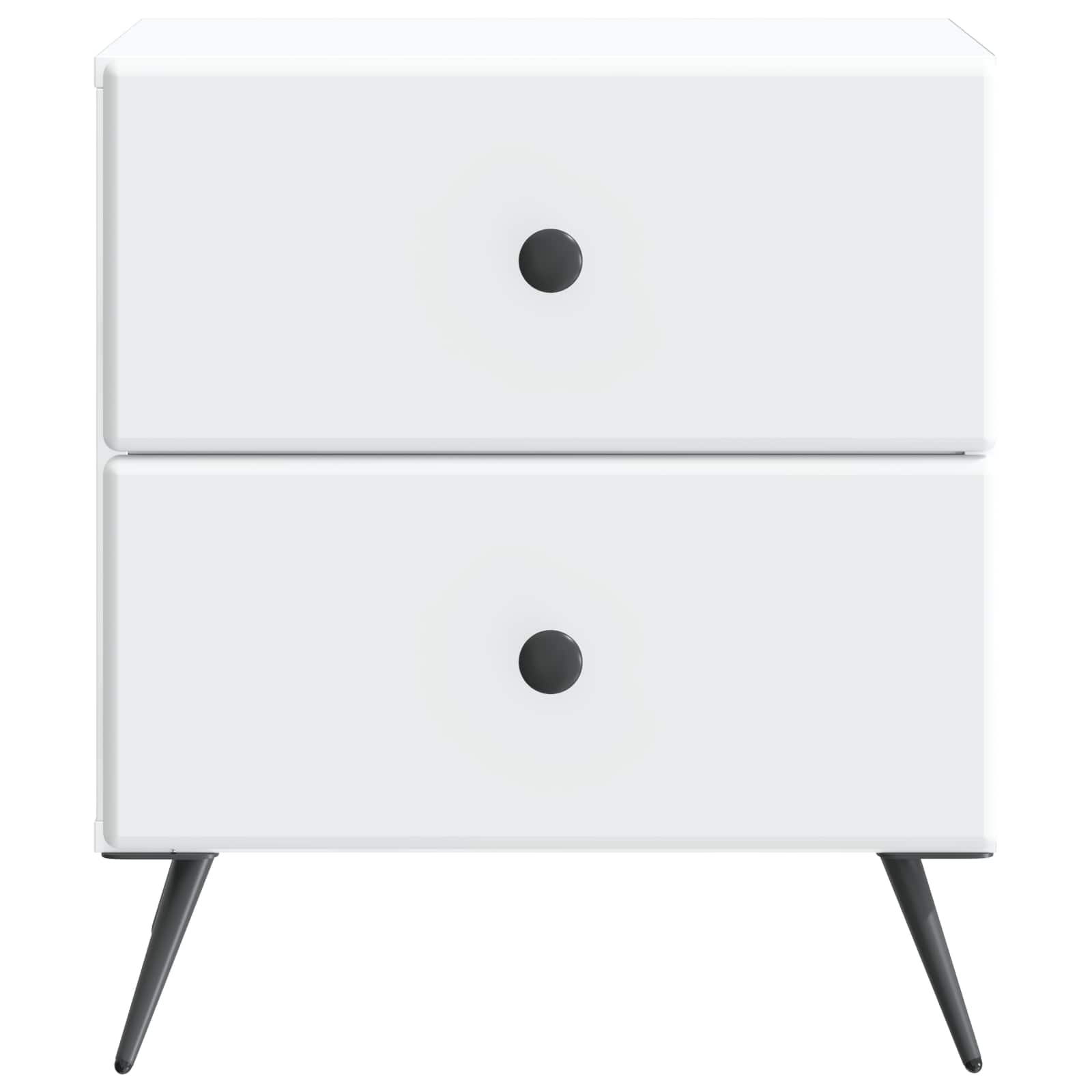 Nachttisch 2 pcs Weiß 43 x 34,5 x 47,5 cm Holzwerkstoff