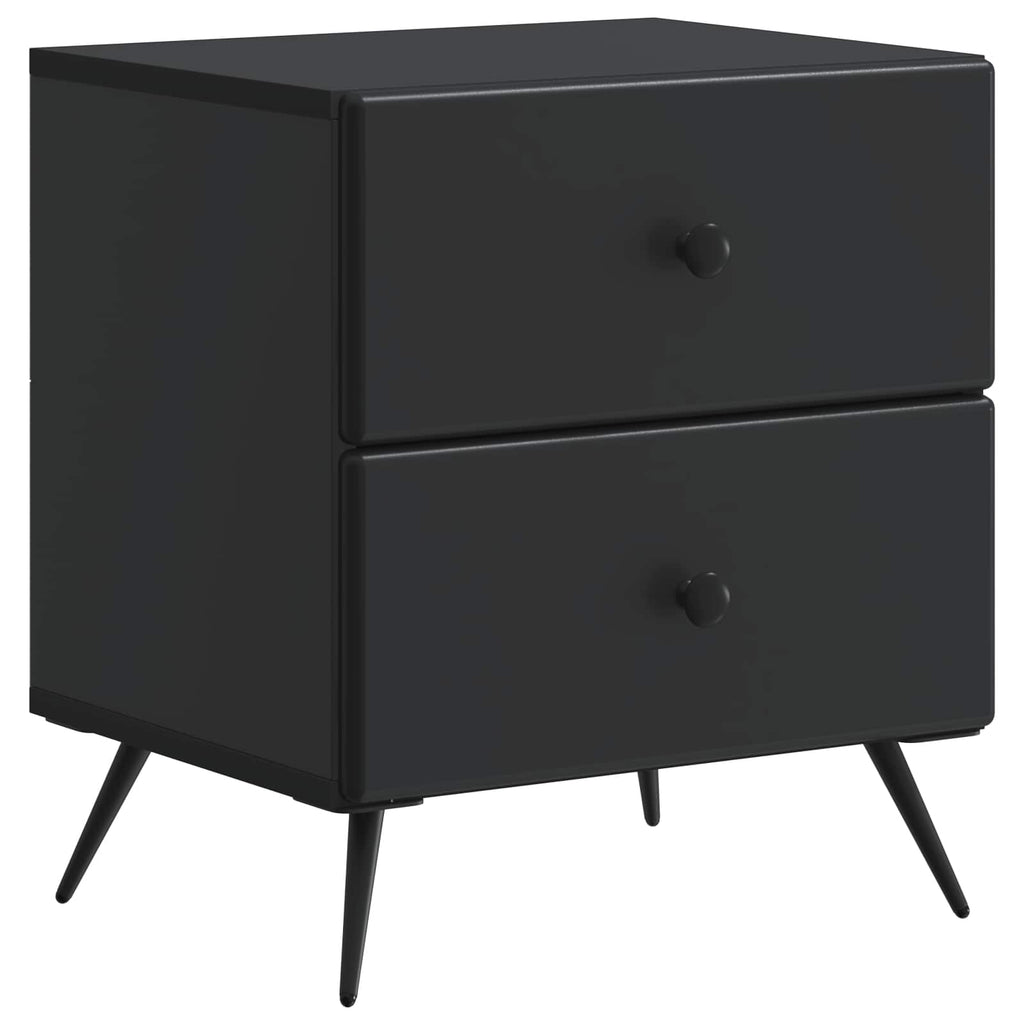 Nachttisch 2 pcs Schwarz 43 x 34,5 x 47,5 cm Holzwerkstoff