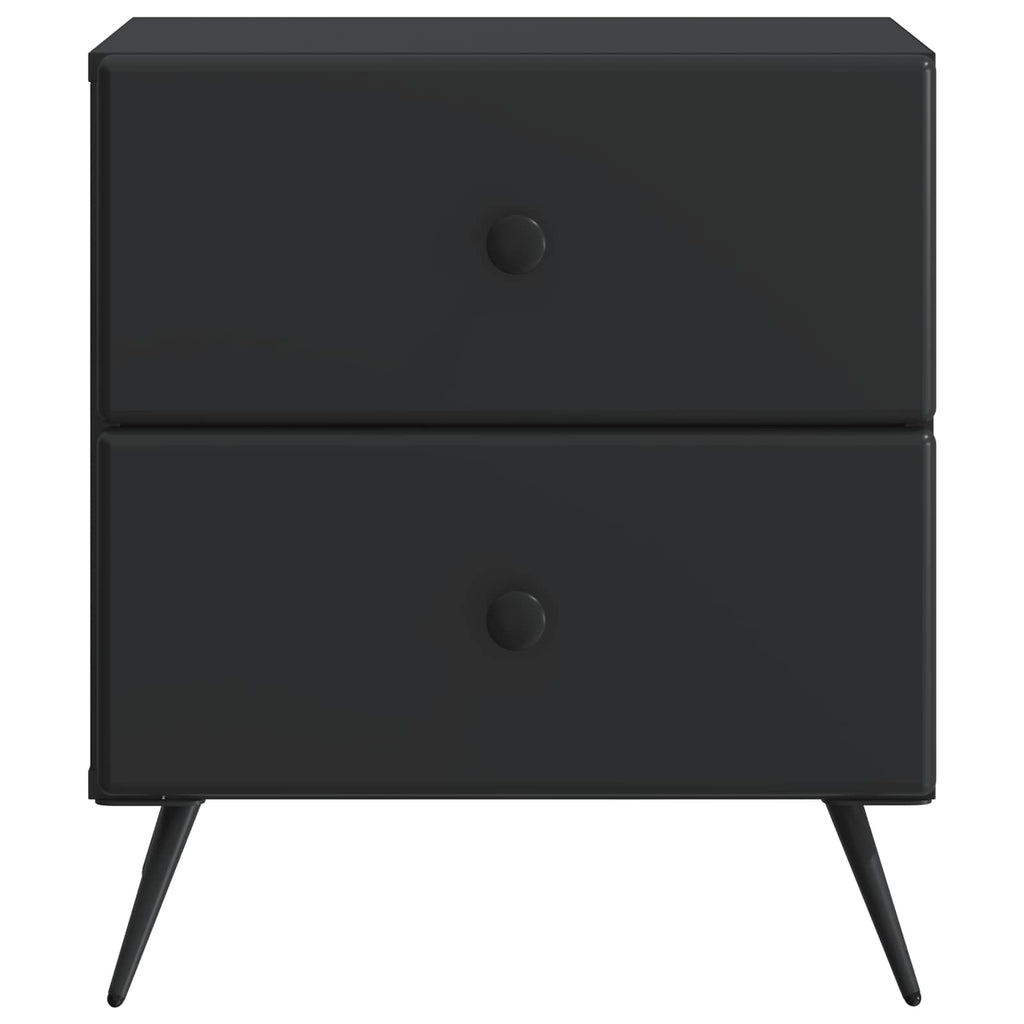 Nachttisch 2 pcs Schwarz 43 x 34,5 x 47,5 cm Holzwerkstoff