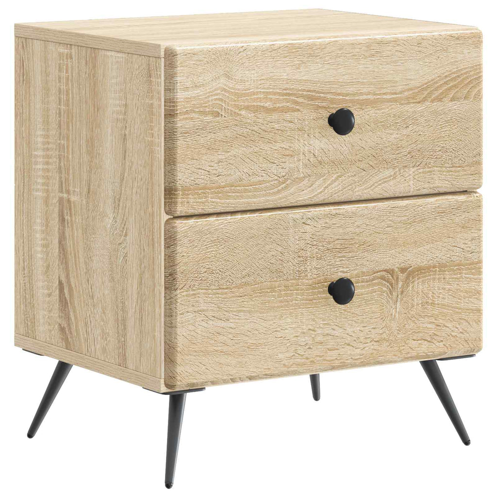 Nachttisch 2 pcs Sonoma-Eiche 43 x 34,5 x 47,5 cm Holzwerkstoff