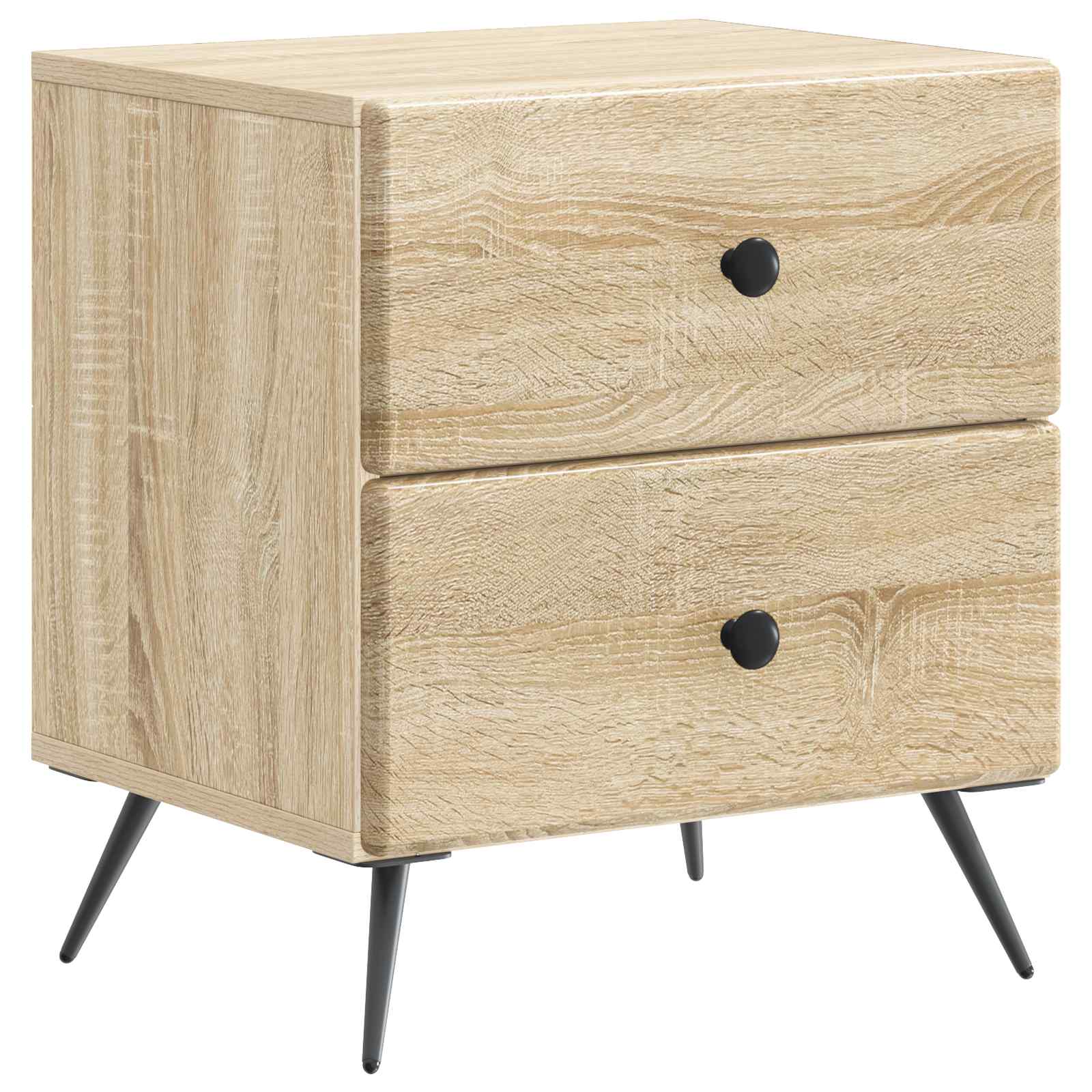 Nachttisch 2 pcs Sonoma-Eiche 43 x 34,5 x 47,5 cm Holzwerkstoff