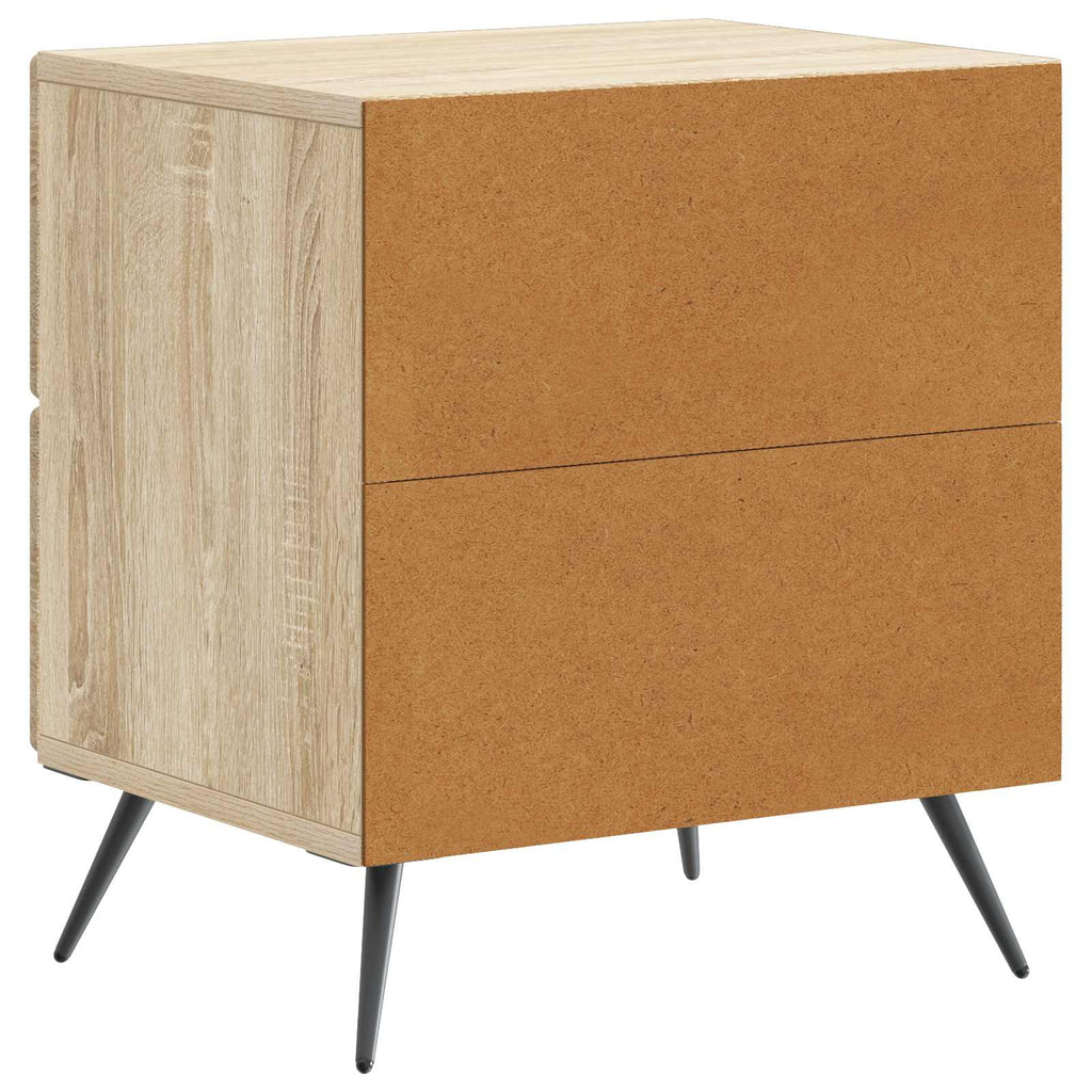 Nachttisch 2 pcs Sonoma-Eiche 43 x 34,5 x 47,5 cm Holzwerkstoff